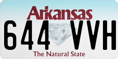AR license plate 644VVH