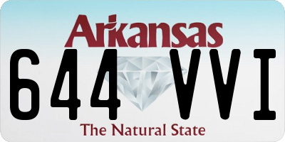 AR license plate 644VVI