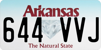 AR license plate 644VVJ
