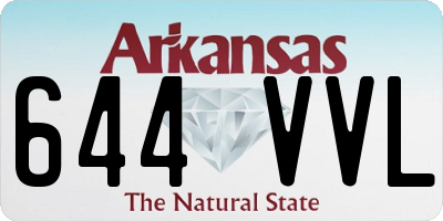 AR license plate 644VVL