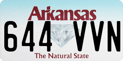 AR license plate 644VVN