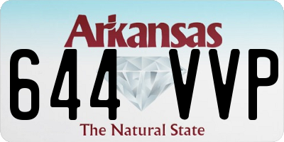 AR license plate 644VVP