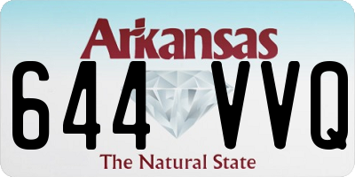 AR license plate 644VVQ