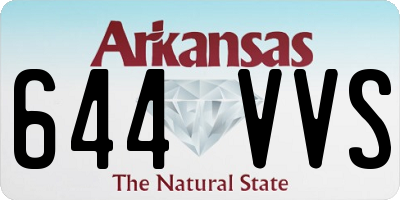AR license plate 644VVS