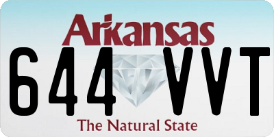 AR license plate 644VVT