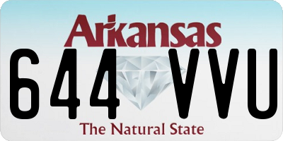 AR license plate 644VVU