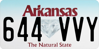 AR license plate 644VVY