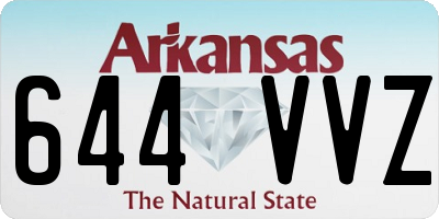 AR license plate 644VVZ