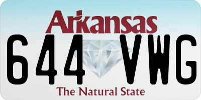 AR license plate 644VWG