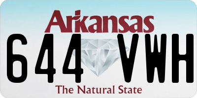 AR license plate 644VWH