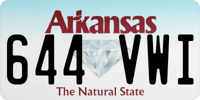 AR license plate 644VWI
