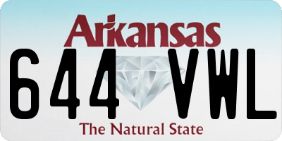 AR license plate 644VWL