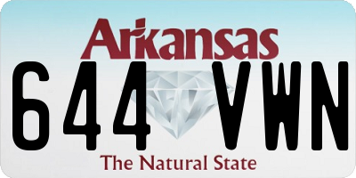 AR license plate 644VWN
