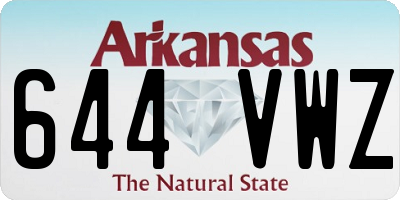 AR license plate 644VWZ