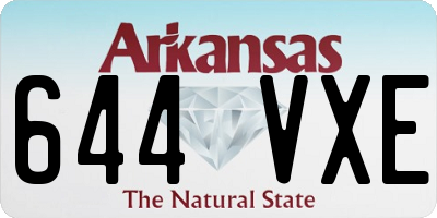 AR license plate 644VXE
