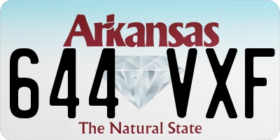 AR license plate 644VXF