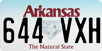 AR license plate 644VXH