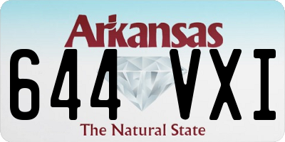 AR license plate 644VXI