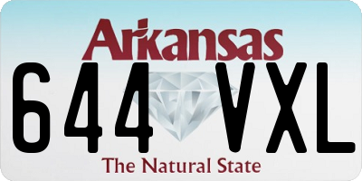 AR license plate 644VXL