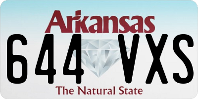 AR license plate 644VXS