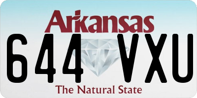AR license plate 644VXU