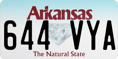 AR license plate 644VYA