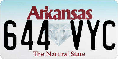 AR license plate 644VYC