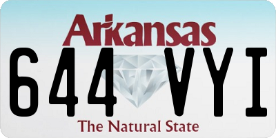 AR license plate 644VYI