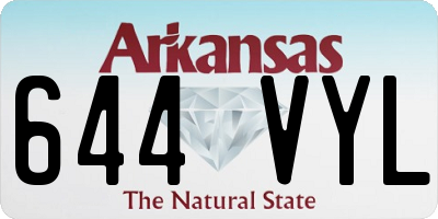 AR license plate 644VYL