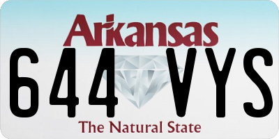 AR license plate 644VYS
