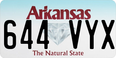 AR license plate 644VYX