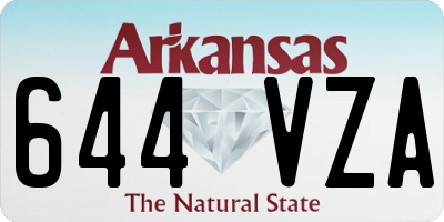 AR license plate 644VZA