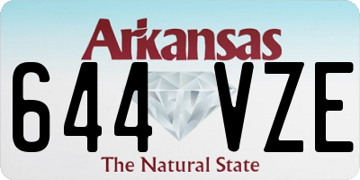 AR license plate 644VZE