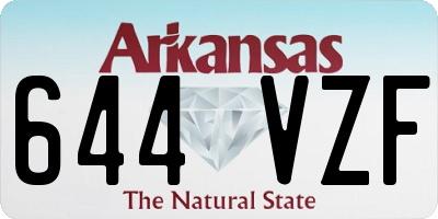 AR license plate 644VZF