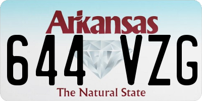 AR license plate 644VZG