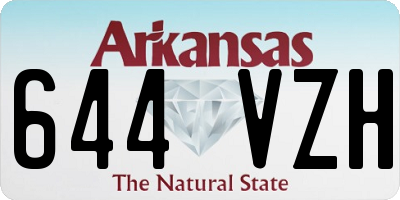 AR license plate 644VZH