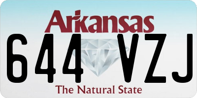 AR license plate 644VZJ