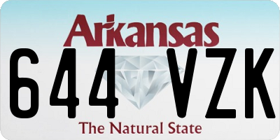 AR license plate 644VZK