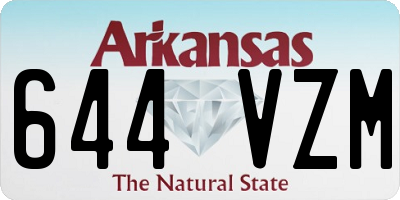 AR license plate 644VZM