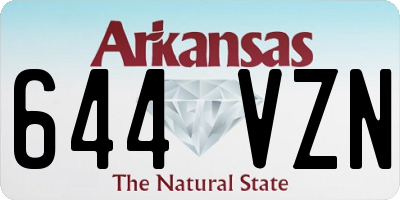 AR license plate 644VZN