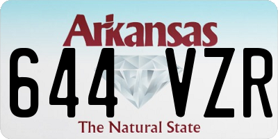 AR license plate 644VZR