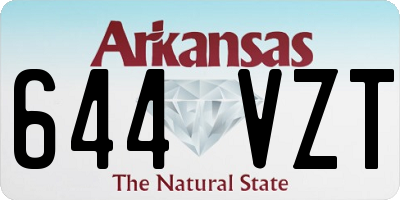 AR license plate 644VZT