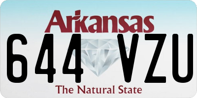 AR license plate 644VZU