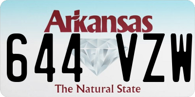AR license plate 644VZW