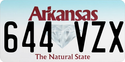 AR license plate 644VZX