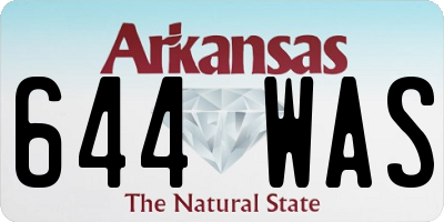 AR license plate 644WAS