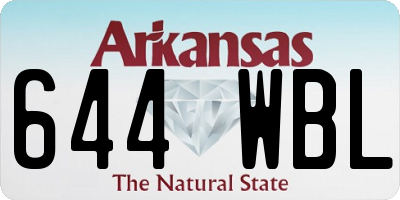 AR license plate 644WBL