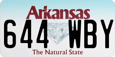 AR license plate 644WBY