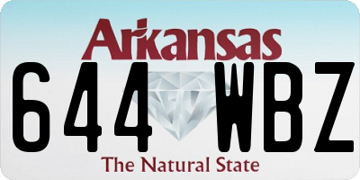 AR license plate 644WBZ