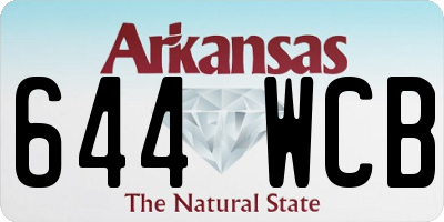 AR license plate 644WCB